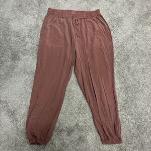 PINK Victoria's Secret Women’s Large - Jogger Pants Lyocell Mauve Drawstring